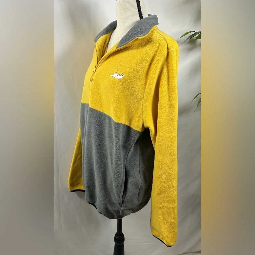 Ripndip Yellow and Gray Off-the-Shoulder Sweater